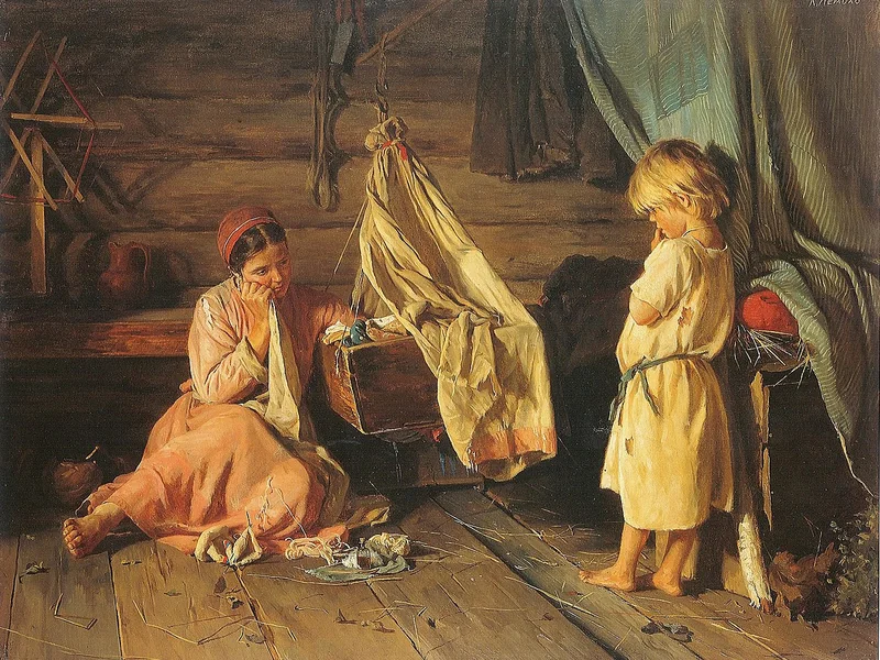 1841-Carl Johann Lemoch - Alla culla
